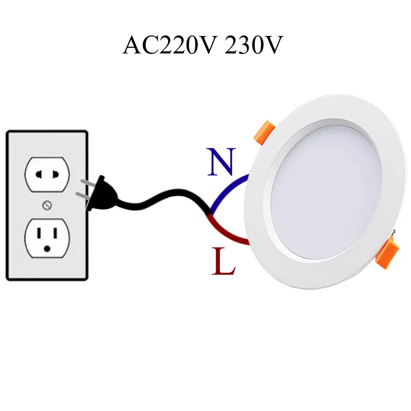 Lampa panelowa LED 5w 7w 9w 12w 18w Downlight 220V gruby aluminiowy kryty party bar lampy ktv kolor wpuszczane LED oświetlenie punktowe