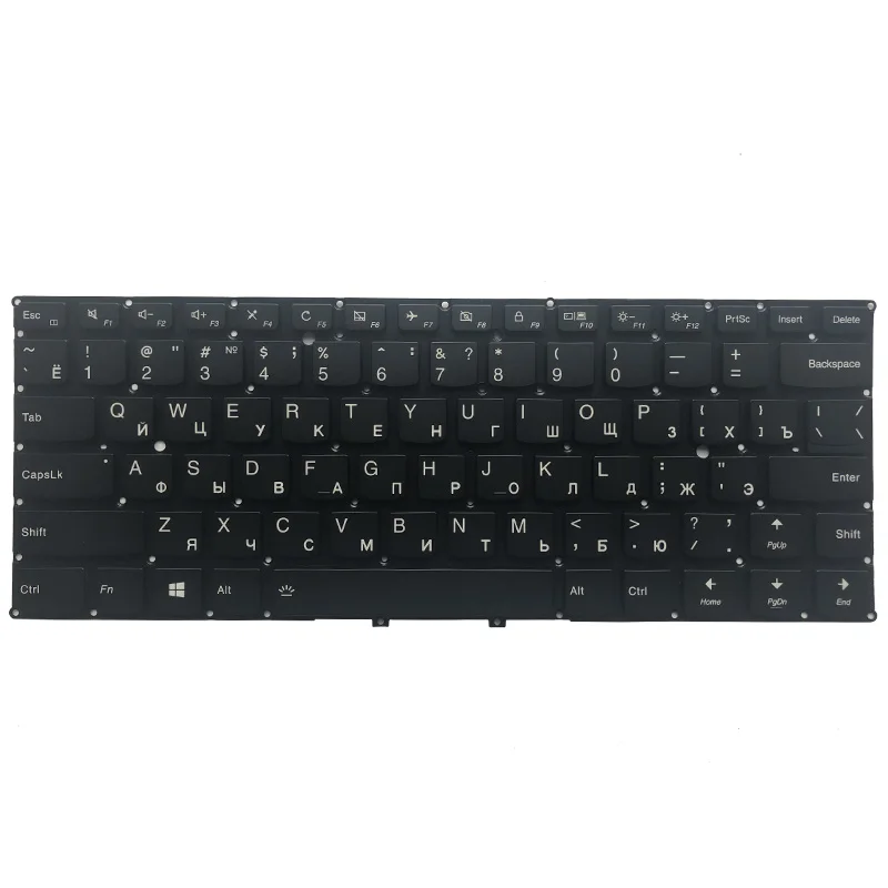 Imagem -03 - Teclado Portátil com Retroiluminação Preto Russo Espanhol Latim Lenovo Yoga 910 Yoga 91013ikb Yoga Pro Series Novo