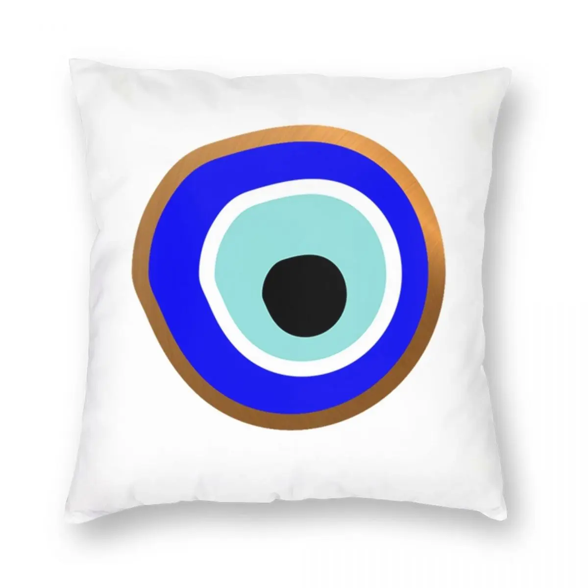 

Evil Eye Protection Square Pillowcase Polyester Linen Velvet Printed Zip Decor Pillow Case Car Cushion Cover Wholesale