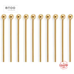14K Gold Filled Ball Head Pins Needles for DIY Earring Making Jewelry Findings