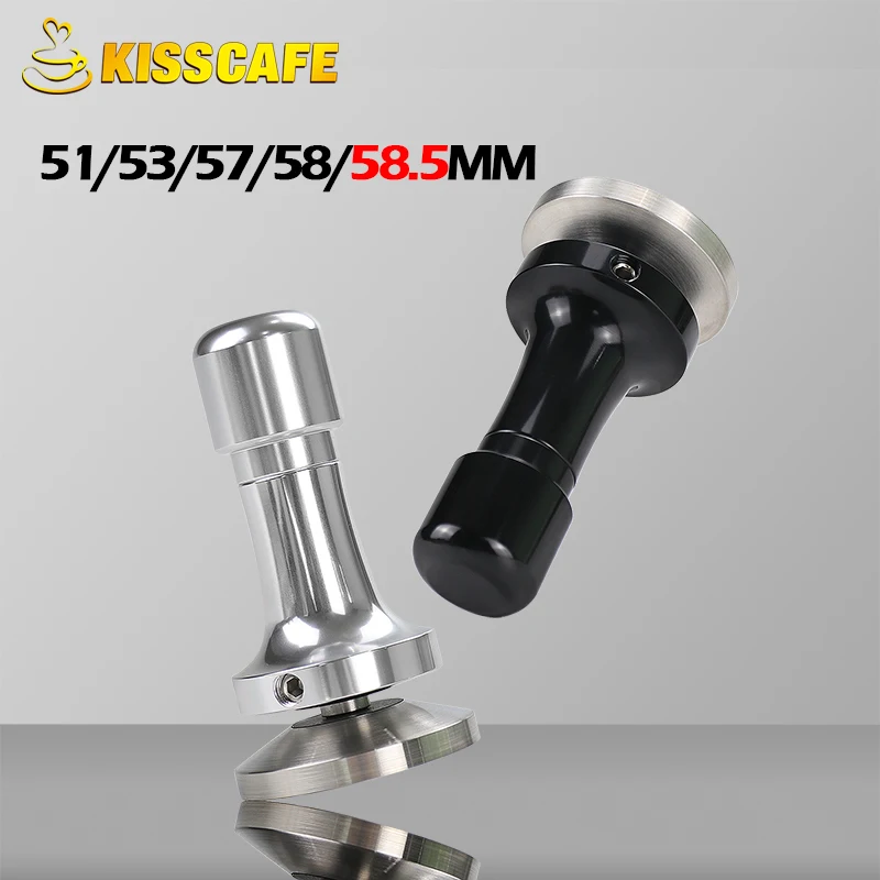 Coffee Tamper Pressure Press Hammer Elasticity Adjustable Stainless Steel Aluminum Handle 57MM 58MM 58.5MM Accessories Barista