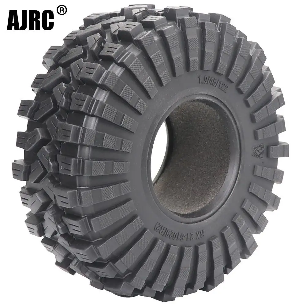 

2pcs 122mm Rubber Mud Grappler Tires For 1:10 Rc Crawler Axial Scx10 Ii 90046/47 Traxxas Trx4 Defender Yikong G500 Trx6 G63
