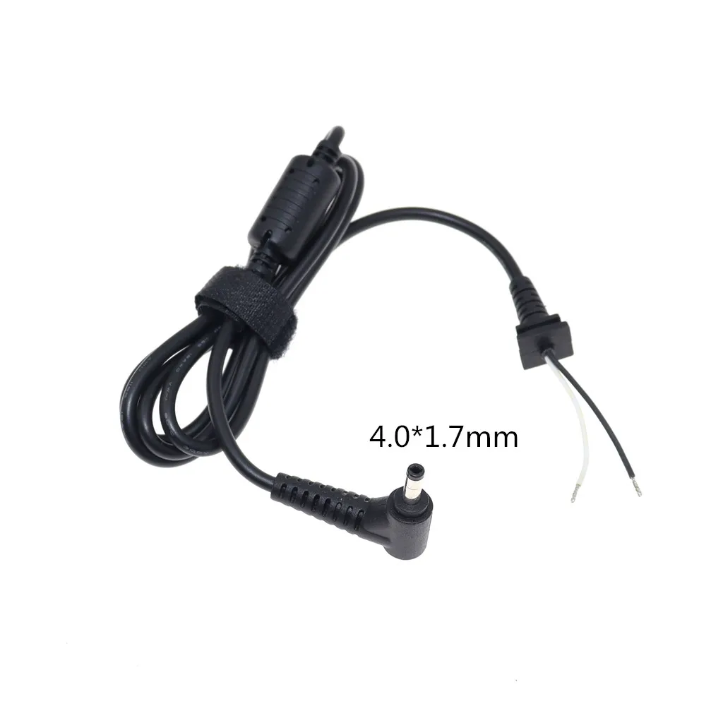 1 PCS DC Jack 4.0 * 1.7mm Adapter ładowarki Wtyczka Kabel zasilający do laptopa 1.2M 4.0 x 1.7 mm Kabel zasilający Złącze przewodu