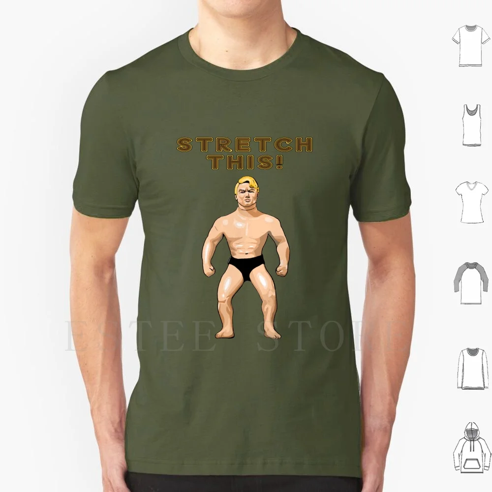 Stretch This! T Shirt Cotton Men DIY Print Stretch Armstrong Toy Toys Vintage Classic Christmas Fun Fitness Gym Weights