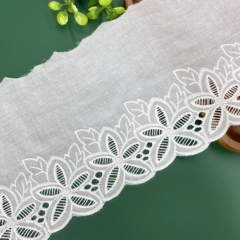 Giant cost-effective pure cotton three-dimensional embroidery water-soluble floral cotton cloth edge handmade diy accessories sk