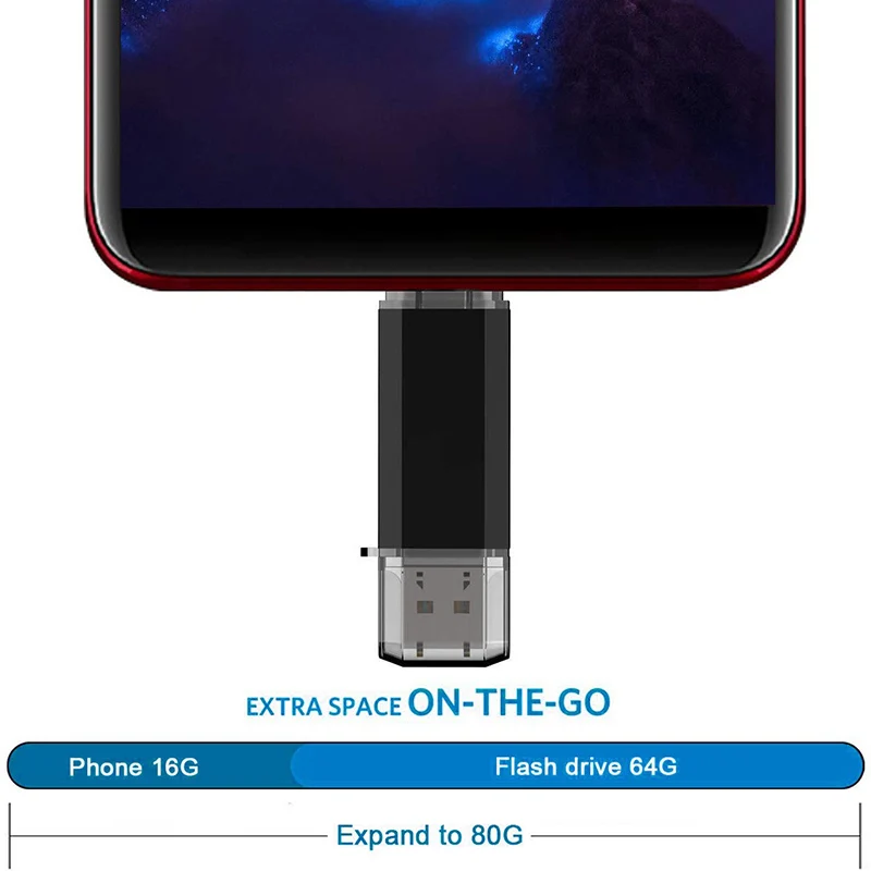 OTG محرك فلاش USB 256GB 128GB نوع C القلم محرك 64GB 32GB 16GB التخزين الخارجي بندريف USB 3.0 ذاكرة عصا أندرويد/الكمبيوتر