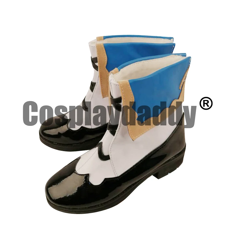 Genshin Impact Mondstadt Church of Favonius Deaconess Shining Idol Barbara Pegg Cosplay Shoes Ankle Boot S008