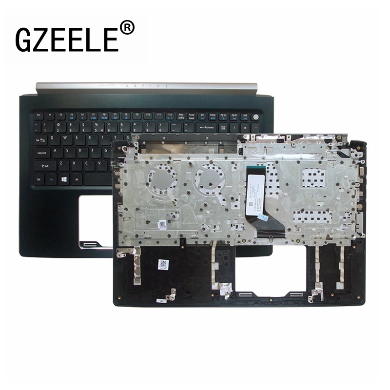 

Новинка 95%, верхний чехол GZEELE для Acer ASPIRE 5, 6, 7, A615, A615-51 N16Q2, N17C4 563W, A517Palmrest, чехол с английской клавиатурой