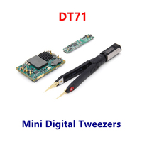 DT71 Mini Digital Smart Tweezers MultiFunction Measurement SMD Tester Portable Signal Generator Auto Identification OLED Display