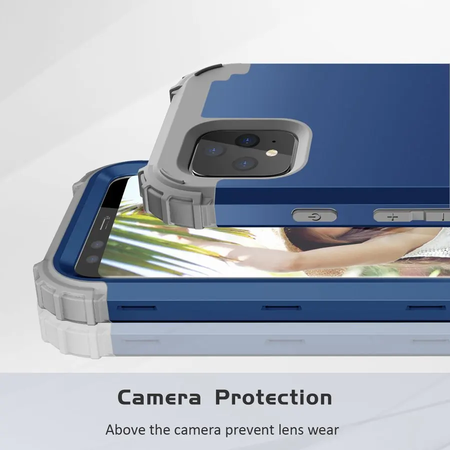 For Pixel 4 Cases,Heavy Duty Hybrid Sturdy Armor Defender High Impact Shockproof Protective Case For Google Pixel 4 XL Cover