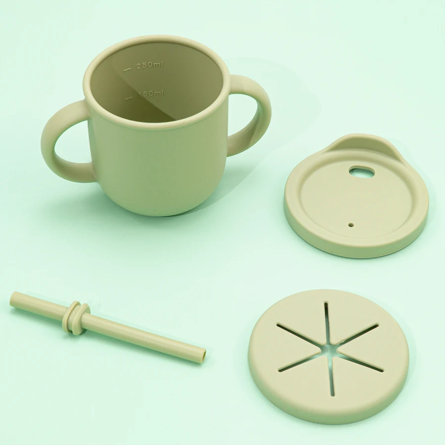 Taza portátil multifunción para beber, alimentador de bebé, a prueba de fugas, para almacenamiento de alimentos y aperitivos, nuevo diseño