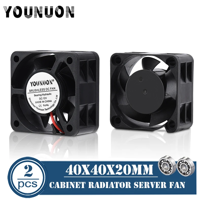 Ventilador de refrigeração 40x40x20mm da luva da bola do dobro 24v 12v 5v do fã 40mm 4020 da impressora 3d ventiladores de refrigeração 40x20mm para o refrigerador da impressora 3d