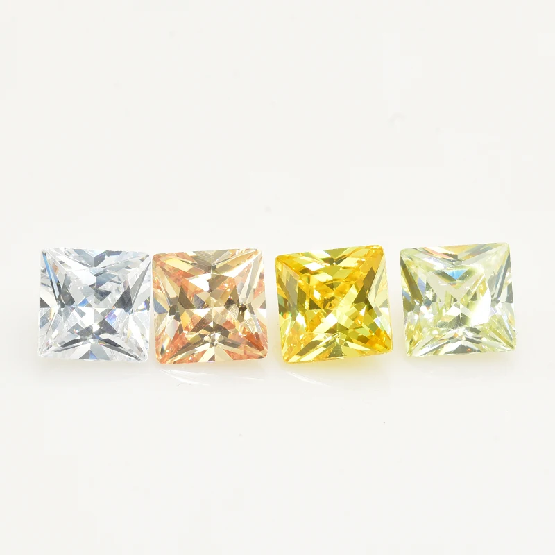 15 pz/lotto 1 pz di ogni colore dimensioni 3x5mm ~ 10x12mm sciolto forma quadrata Cubic Zirconia brillante CZ pietra AAAAA gemme