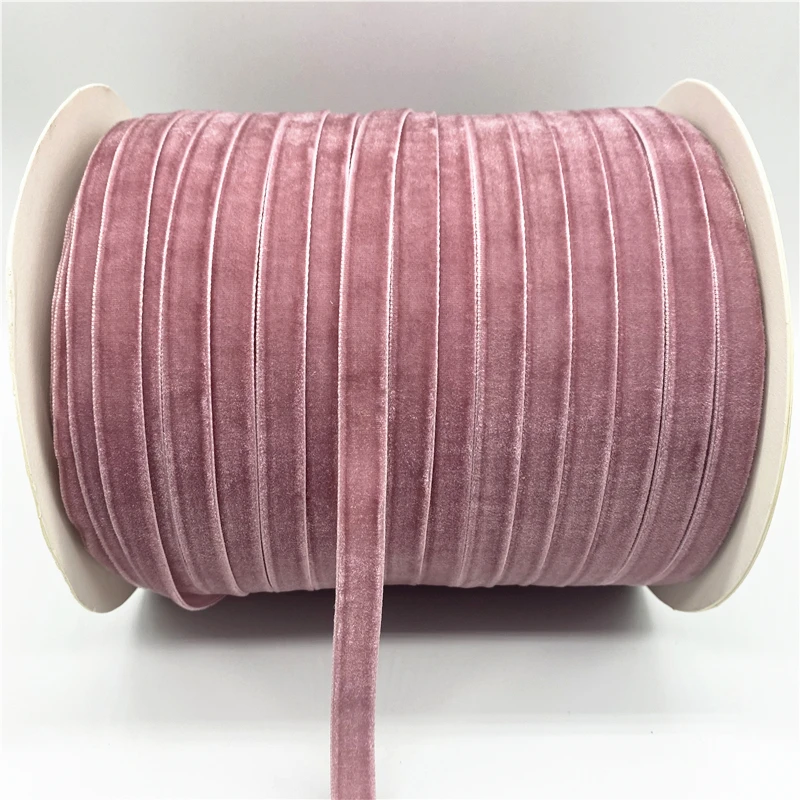 6/10/15/20/25/38MM Mauve Velvet Ribbon Handmade Wedding Party Decoration Ribbon For Gift Wrapping DIY Hair Bows Sewing Crafts