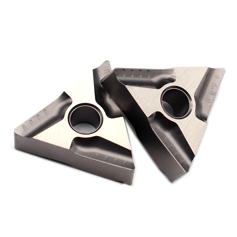 Alta Qualidade External Turning Tool, Carbide Insert, Lathe Cutter Tool, TNMG160404 L-VF CT3000, 10pcs