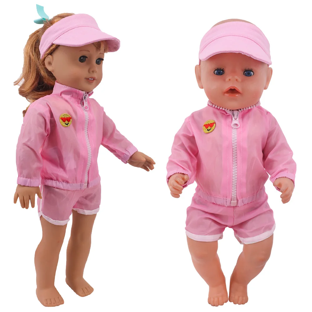 Tek renk beyzbol şapkası güneş şapkası oyuncak bebek giysileri aksesuarları için 18 inç amerikan oyuncak bebek & 43 Cm doğan bebek bebekler, nesil,