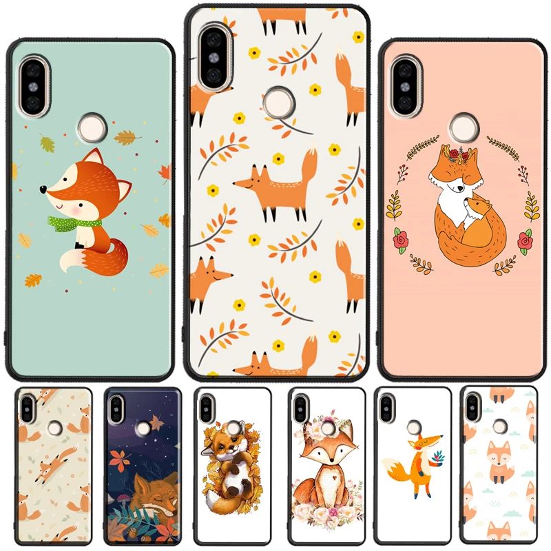 Red Fox Pattern For Redmi Note 11 Pro Phone Case For Redmi Note 10 Pro 7 8 9 Pro 10S 9S Redmi 10 9A 9T 9C