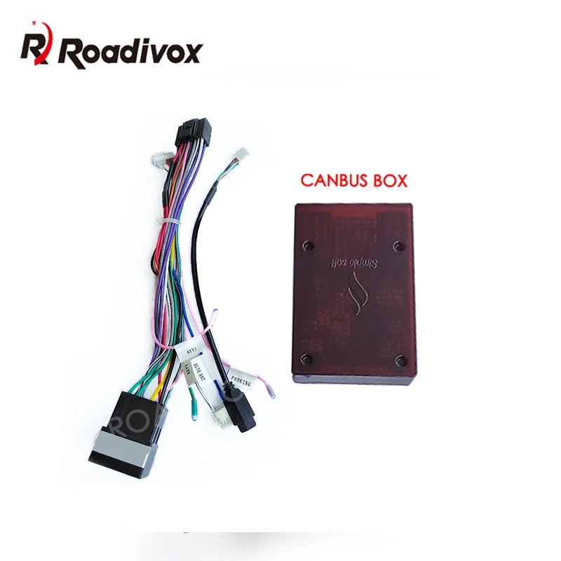16Pin Car stereo Wire Harness canbus decoder For PEUGEOT 206 207 307 Stereo power cable with canbus box