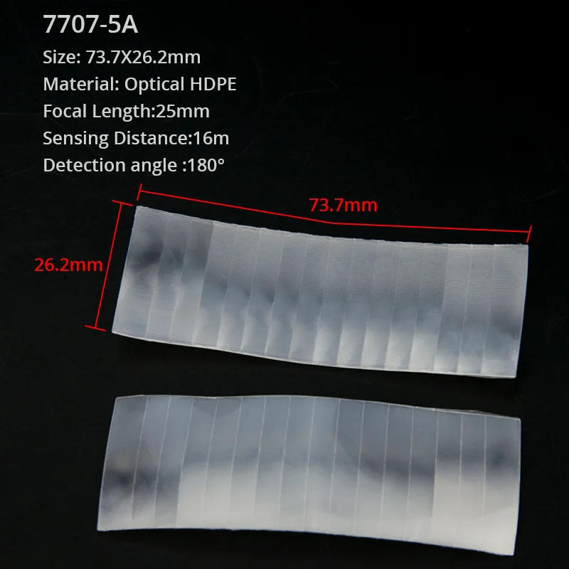 Optical Plastic PIR Human Infrared Induction Fresnel Lens Focal Length Far Sensing Distance 10PCS