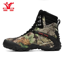 XIANG GUAN buty górskie mężczyźni wodoodporne drzewo Bionic Camo wspinaczka górskie buty taktyczne kobiety Outdoor Sports Camping Trekking