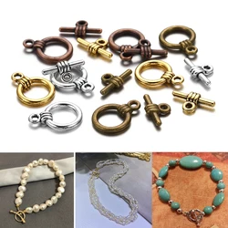 20set/lot Metal OT Toggle Clasps Bracelet Necklace Hooks Connectors For DIY Handmade Jewelry Making Finding Accessories Supplies