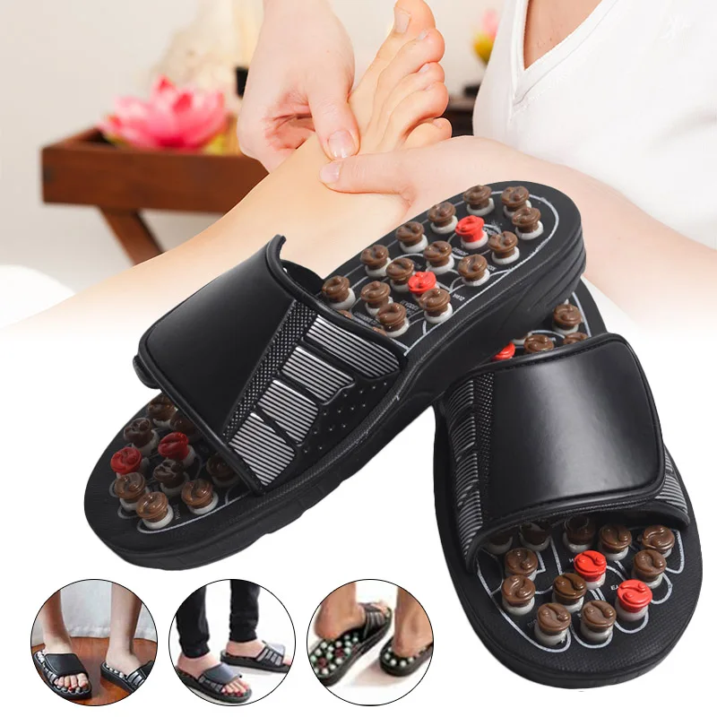 Acu-Point Slippers Accupressure Massage Foot Massager Flip Flop Sandals for Women Men