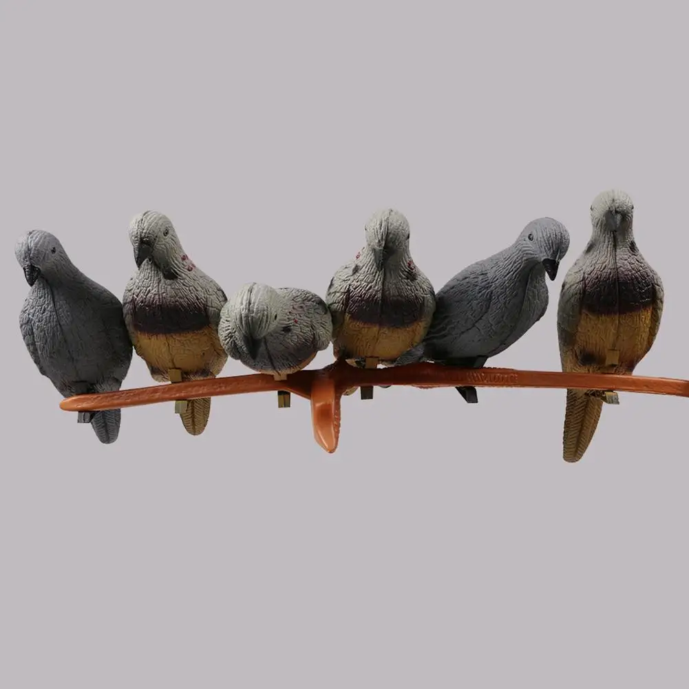 3D Pigeon Bird Model Decoy Dove Hunting Bird Trap Decoy Garden Yard Realistic Target Trap Creative Decor Hunting Accessories Toy