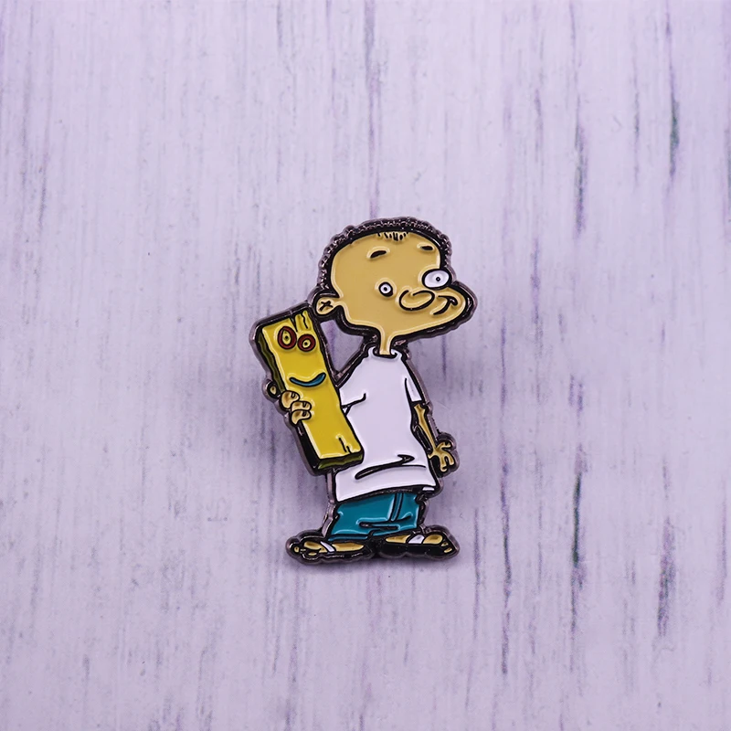 Jonny And Plank 24 Lapel Pin Ed, Edd N Eddy Enamel Brooch Cartoon Badge