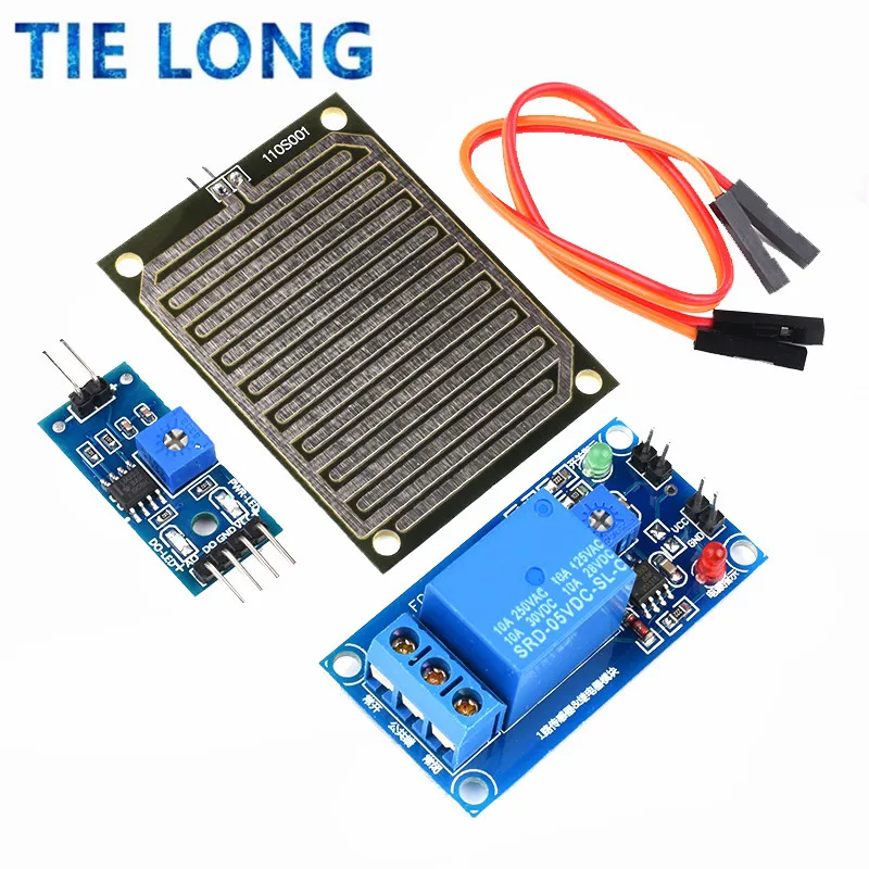 Snow Raindrops Detection Sensor Module Rain Weather Module Humidity For Arduino Relay Control Module Rain water sensor module