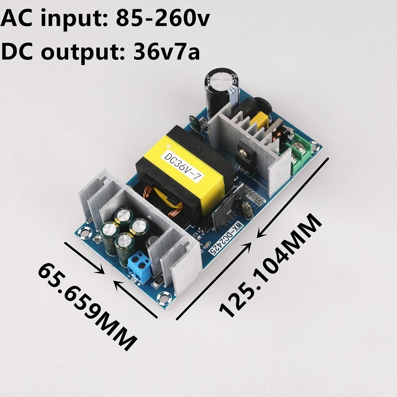 

AC 100-240V to DC 36V 7A switching power supply module AC-DC