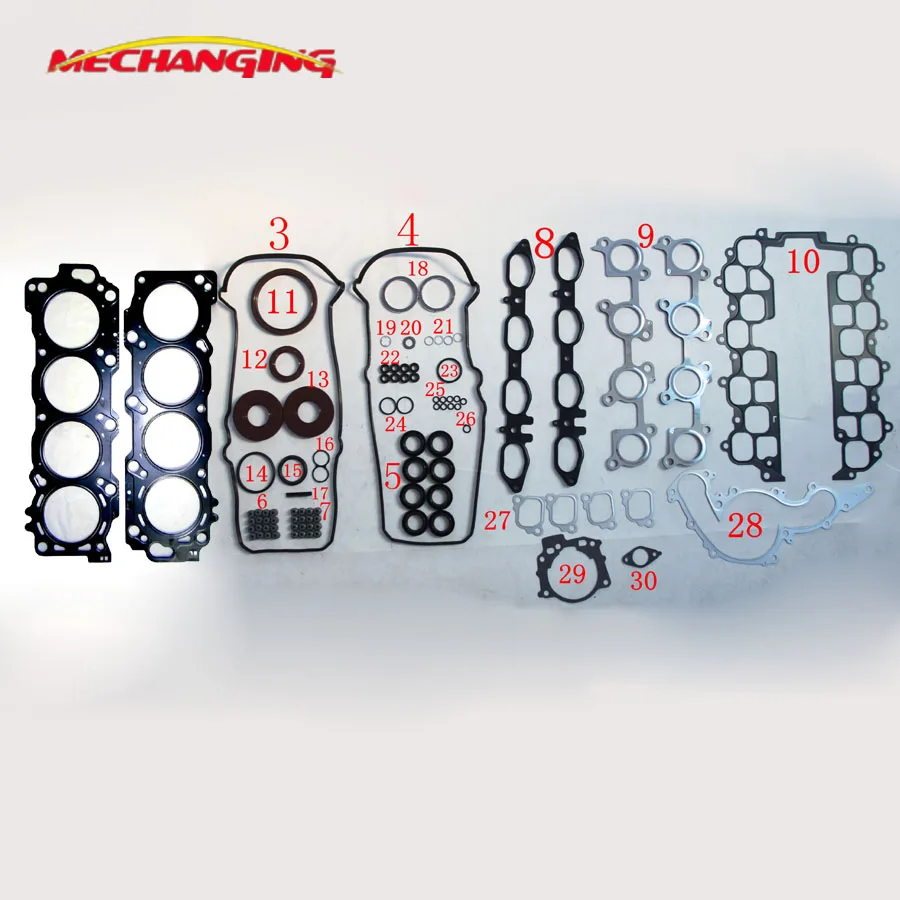 

3UZ 3UZFE 3UZ-FE FOR TOYOTA CROWN UZS200L 4.3L METAL CYLINDER HEAD GASKET KIT Engine Parts Engine Gasket 04111-50511