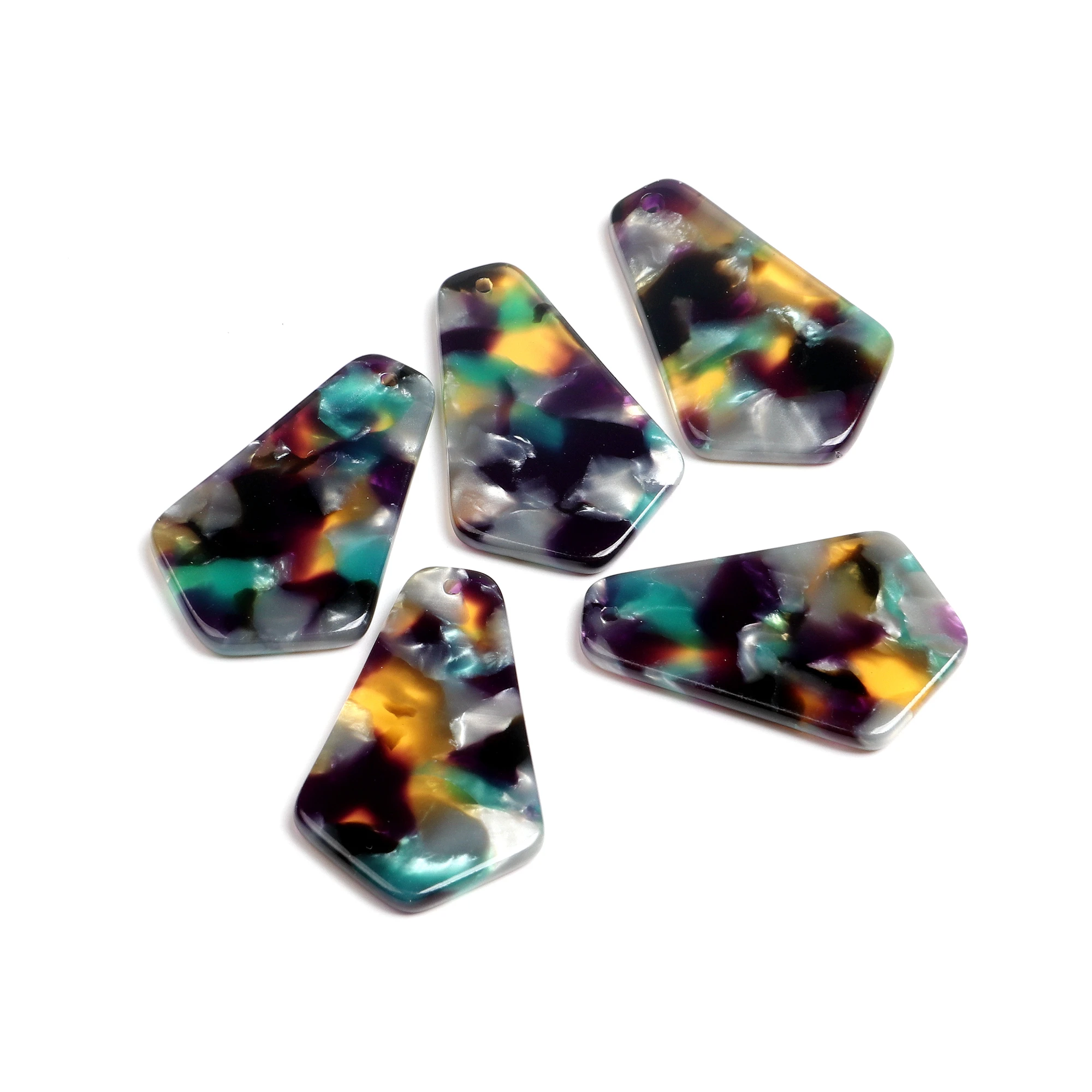 Tortoise Shell  Charm,Acetate Acrylic,  Geometry pendant ,Boho ,Leopard Print,Earring Parts,Ohrringe finding,26.5x17mm,ACE255
