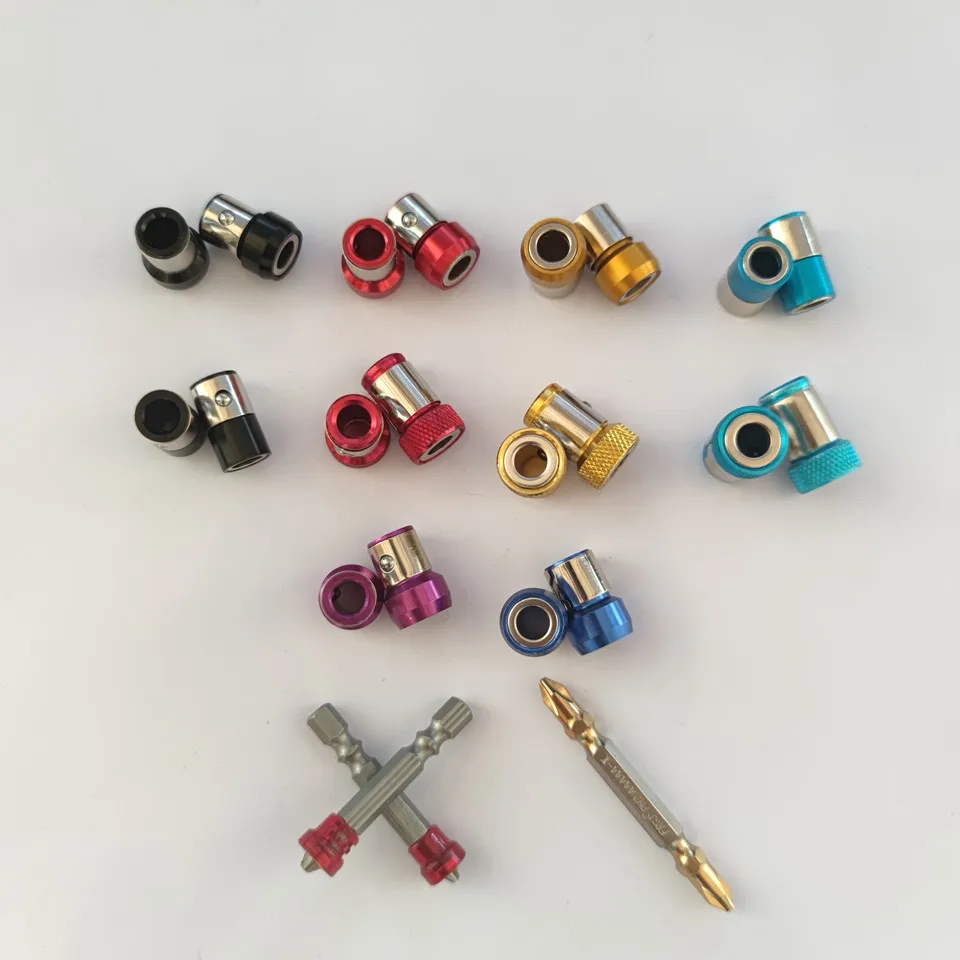 1/4 ”Kim Loại Vít Đa Năng Vòng Nam Châm Từ Tính Nhẫn 6.35Mm Vít Chống Ăn Mòn Mũi Nam Châm mạnh Mẽ Nhẫn