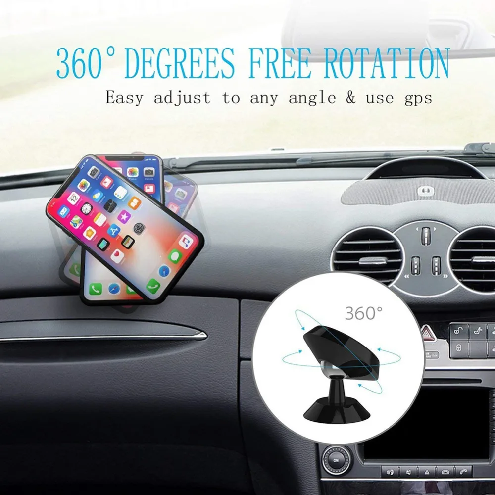 Universal Magnetic Car Phone Holder Mobile Mount Cell Stand Smartphone GPS Support Holder For iPhone 12 Xiaomi Samsung In Car - Image 5