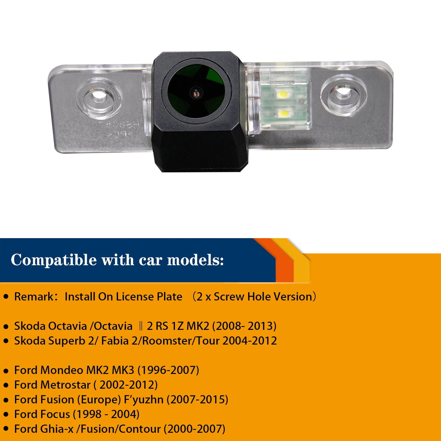 HD 1280* 720p Rear View Camera for FORD Flex Mustang GT Taurus FORD Mondeo Mk3 Ghia-x /Fusion/Contour ,Night vision Camera