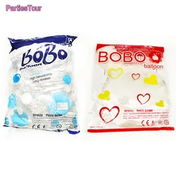 50pcs 10 18 20 24 36 inch Pre Strech Bobo Ballons Clear Transparent Bubble Ballons Wedding Birthday Party Balloon Flower Bouquet