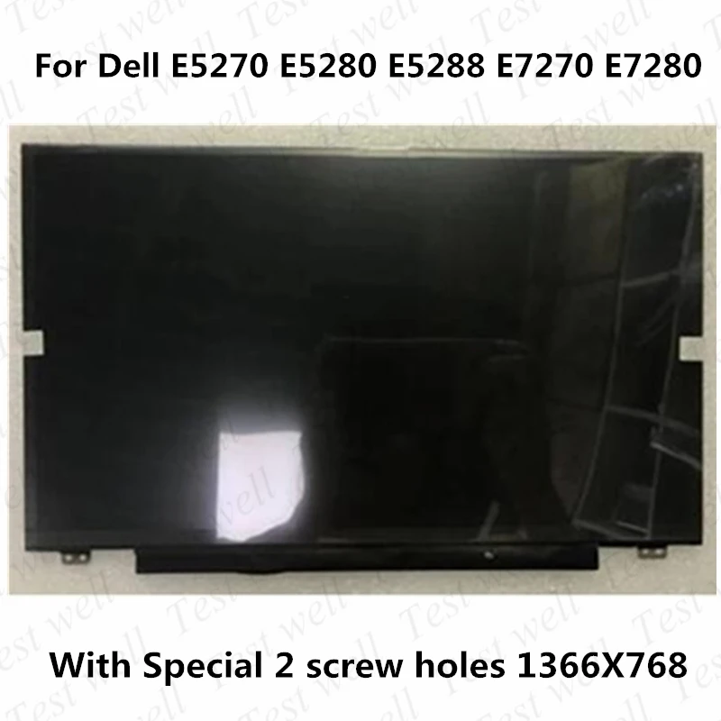 12.5"LAPTOP LED Screen NT125WHM-N42 FIT M125NWR1 B125XTN01.0 For Dell Latitude 7280 5288 5280 30PIN 2 screw holes down Only