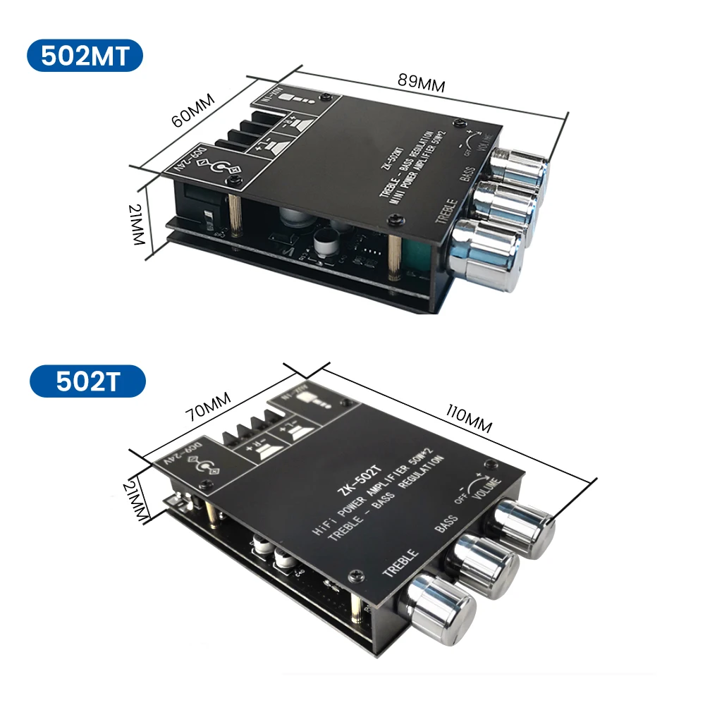 لوح مضخم صوت AIYIMA TPA3116D2 متوافق مع البلوتوث 5.0 مضخم صوت قوة صوت ستيريو مكبر صوت 2x50W