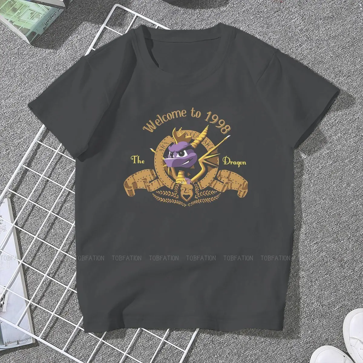 1998 Memories Female Shirts Spyro the Dragon Game Oversized Vintage Women Clothes Harajuku Casual Feminine Blusas