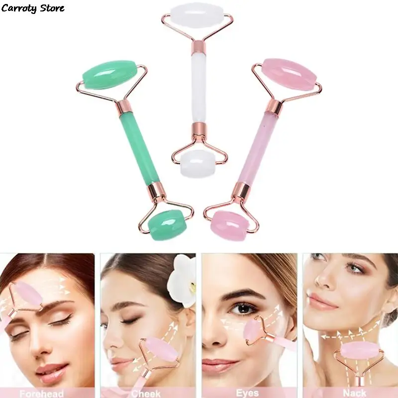 

SPA Face Massage Roller Gua Sha Scraper Board Slimmer Lift Wrinkle Remover Slimming Massage Tool Set