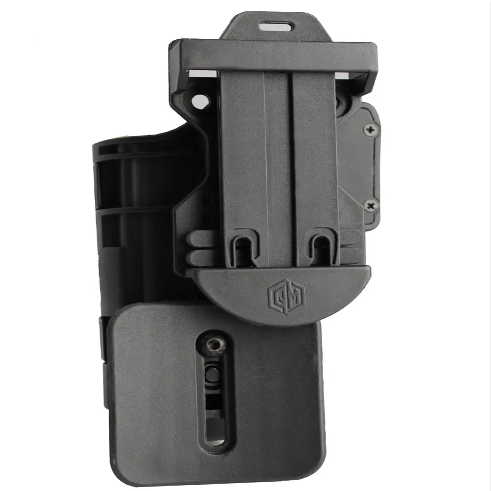 Tactical QM OWB Airsoft Pistol Gun G17 Holster For Glock 17 19 22 Quick Draw Pull Holster Case IPSC Hunting Equipment Accessory