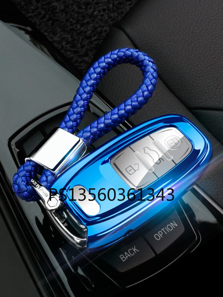 Suitable for Audi key case cover q5 / a6 / a6l / A5 / A7 / A4L / S5 car key TPU buckle shell