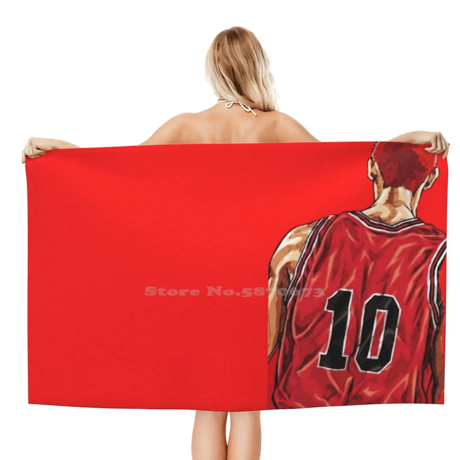 Anime Dunk Soft Comfortable Bath Shower Towel Anime Manga Shonen Mangaart Animelove Fight Police Fantasy Slam Basketball