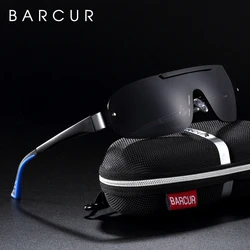 BARCUR Sport Men Polarized Sunglasses Pilot Sun Glasses UV400 Oculos De Sol