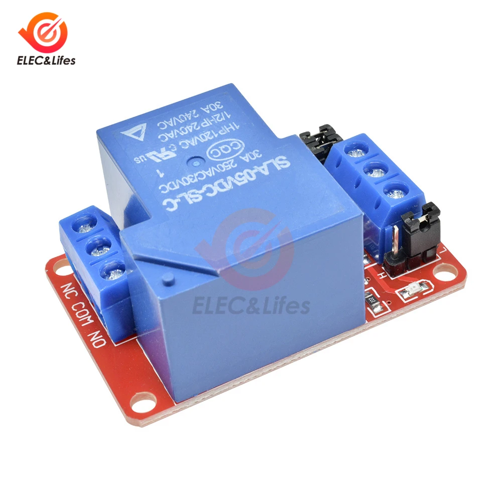 DC 5V 12V 24V 30A High Power 1 Channel Relay Module With Optocoupler Isolation board High Low Level Trigger Relay for Arduino