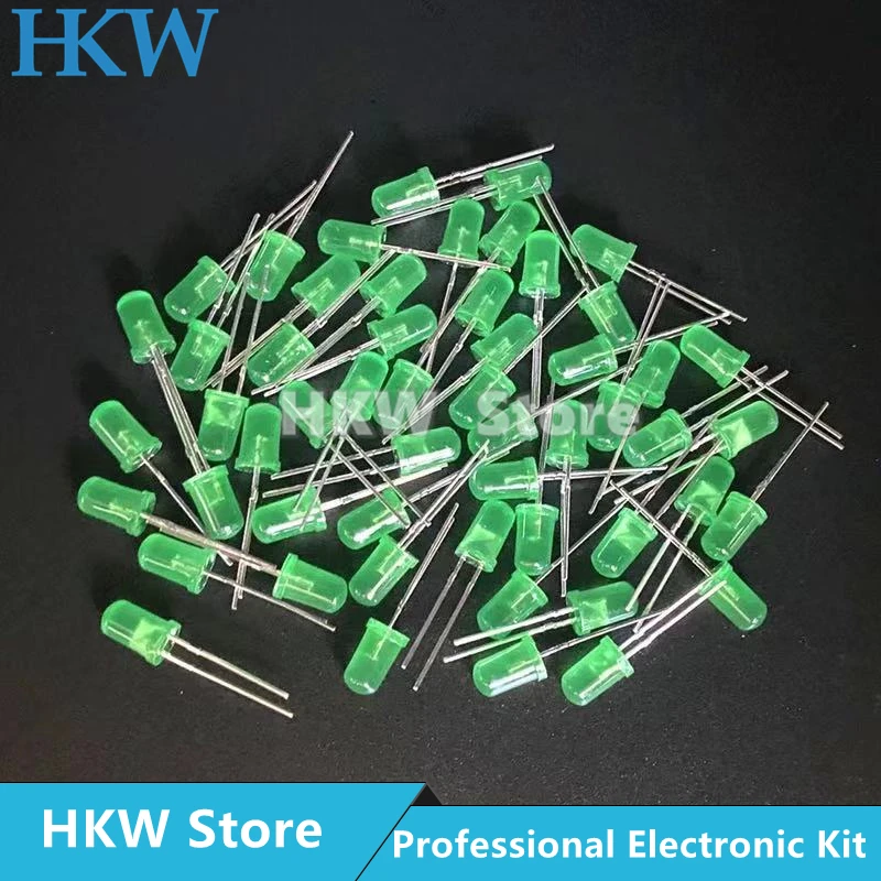 100pcs 3mm LED Diode 3 mm Assorted Kit White Green Red Blue Yellow Warm white DIY Light Emitting Diodes F3