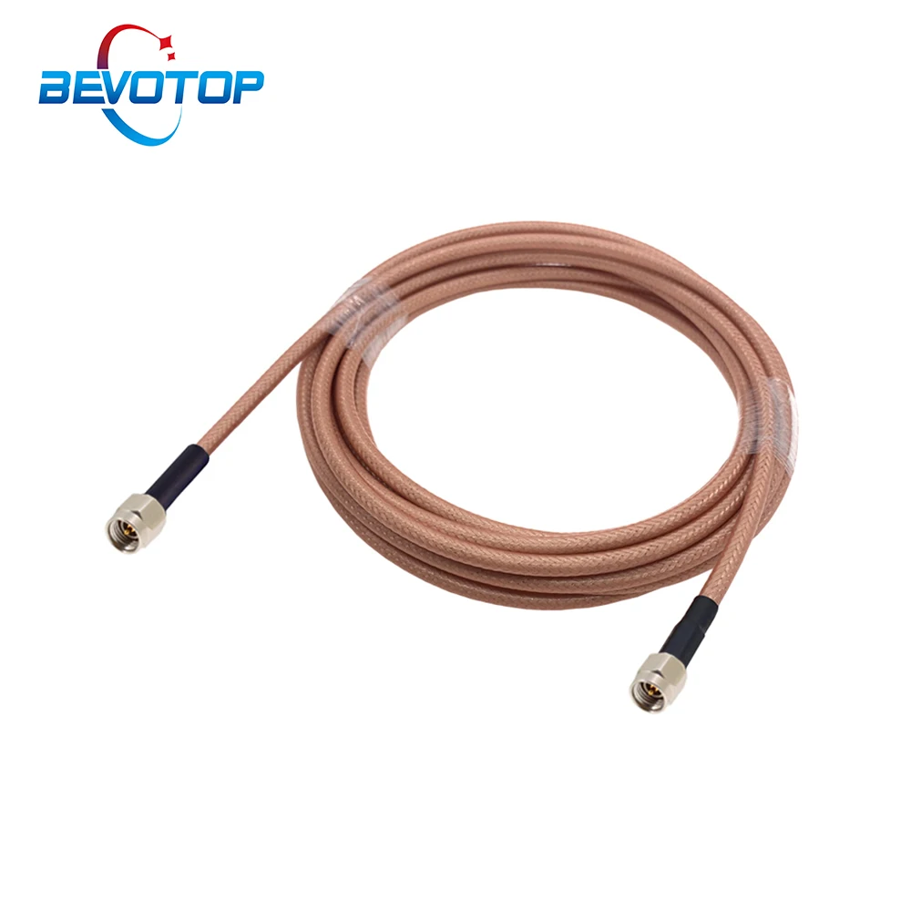 RG142 Cable SMA Male to SM Male Quick Plug High Quality High Frequency Double Shielded RG-142 6GHZ Test Cable RF Coaxial Pigtail