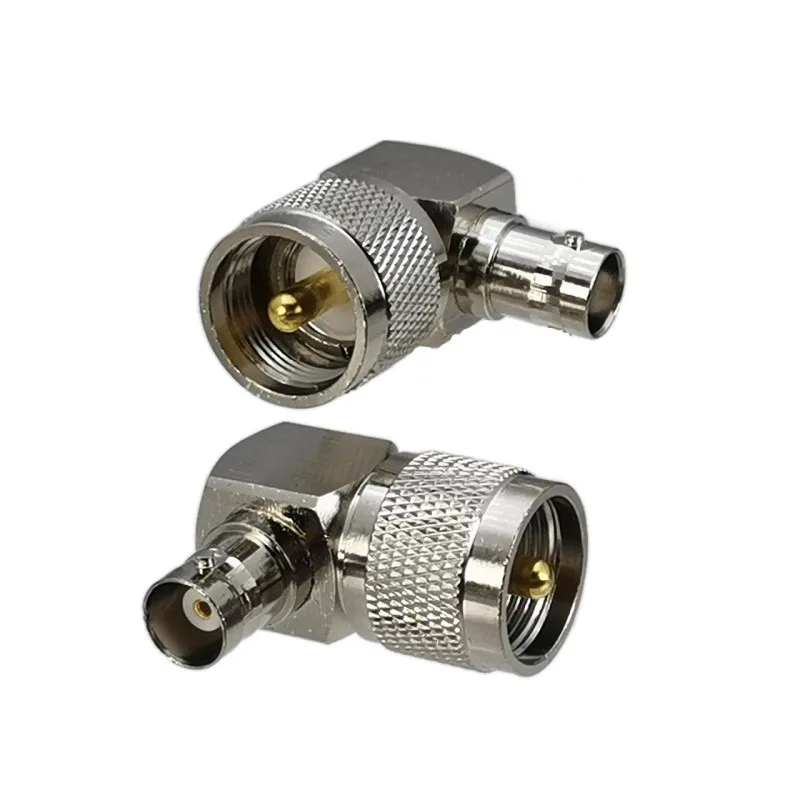 

1pcs Connector Adapter UHF PL259 Male Plug to BNC Female Jack Right Angle RF Coaxial Converter Straight New