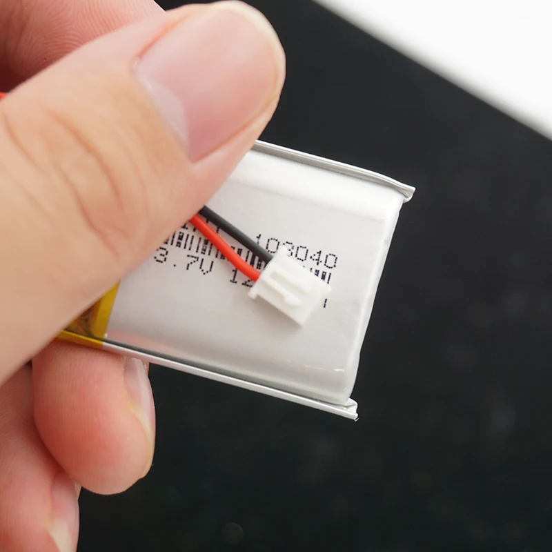 5 шт., 3,7 В, 1200 мАч, 4,44 Втч, полимерная литиевая батарея 103040   Lipo JST 2-контактный разъем 2,54 мм для GPS MID E-Book Phone Game Player