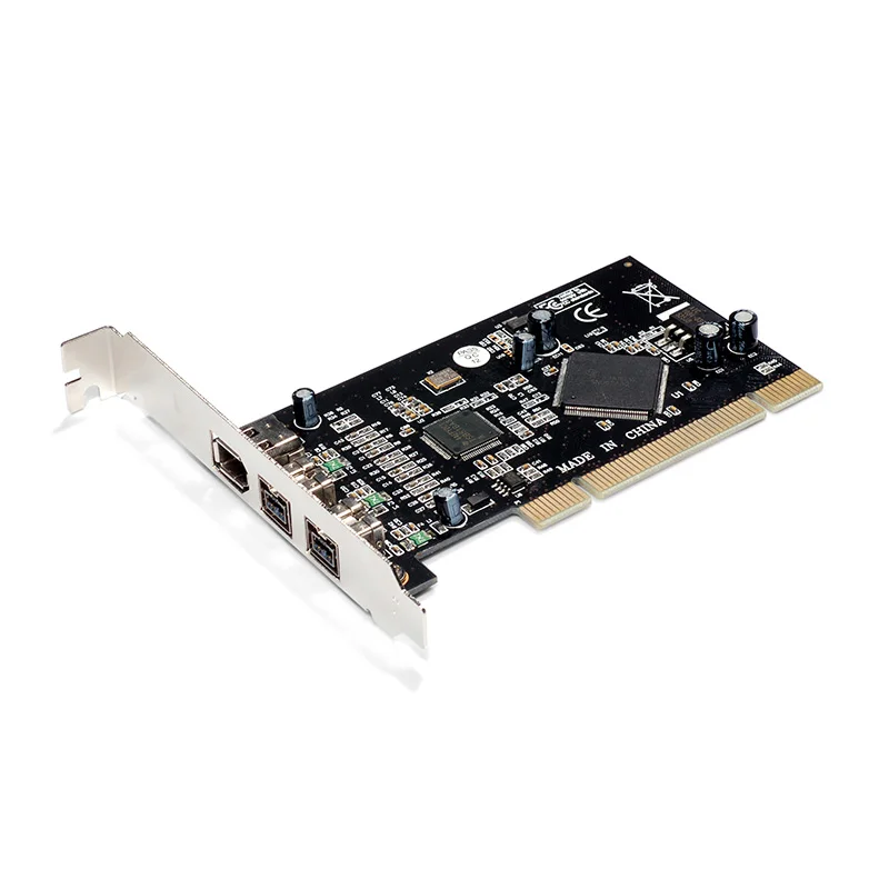 PCI 3 ports Firewire Card IEEE 2Port 9pin 1394b 1port 6pin 1394a Firewire PCI Card host adapter video capture card expansion